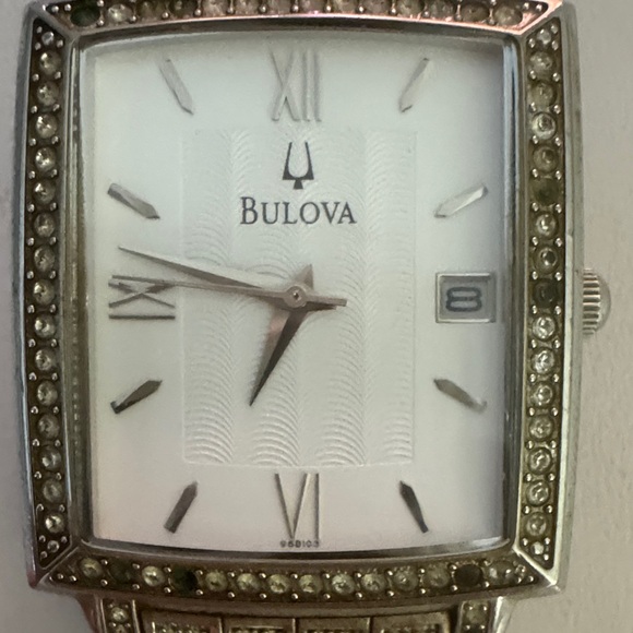 Bulova Silver Rectangular Watch - Picture 2 of 4